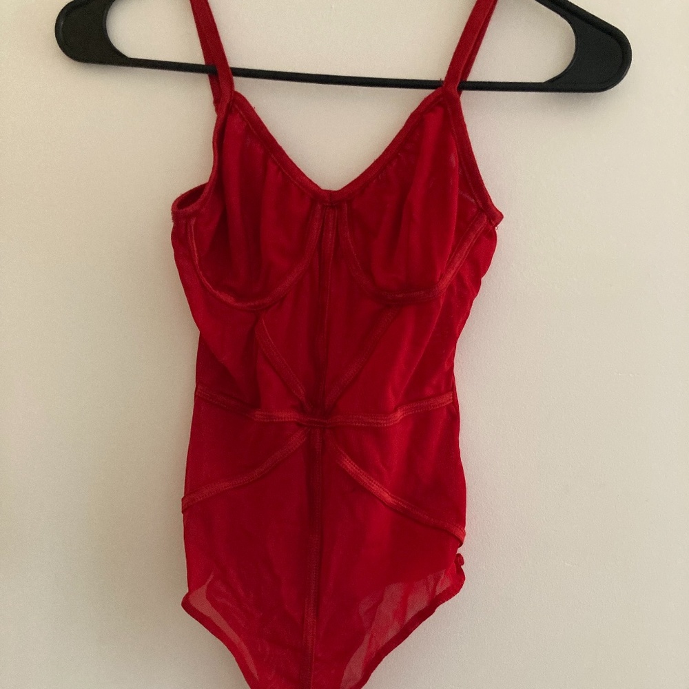 Red bodysuit